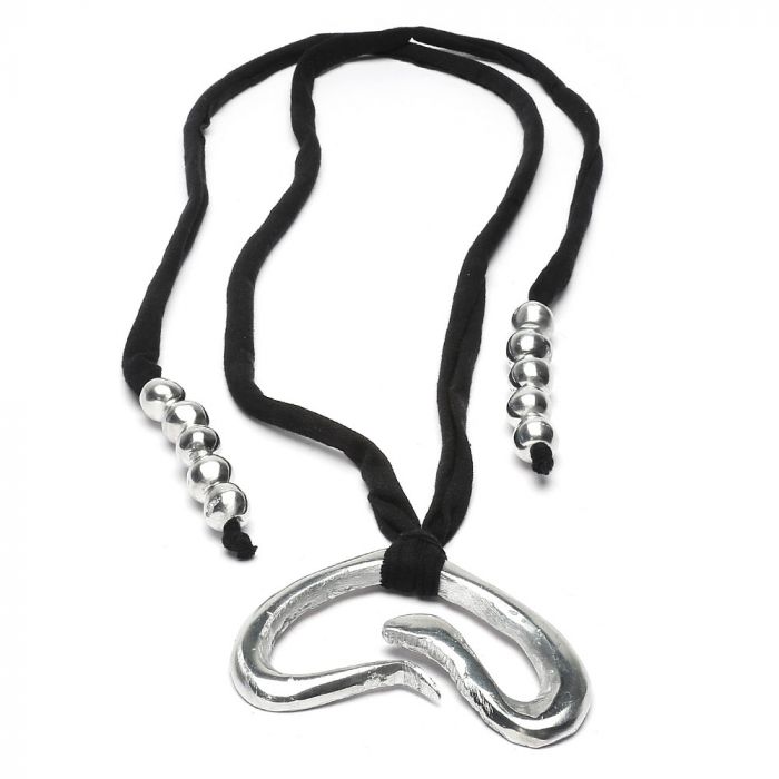 COLLANA JERSEY CUORE/SERPENTE