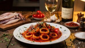 Calamari in umido: la ricetta con sugo di pomodoro