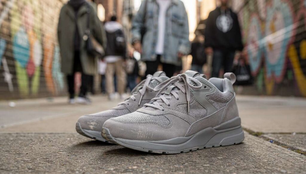 Le sneakers grigie che stanno conquistando lo street style